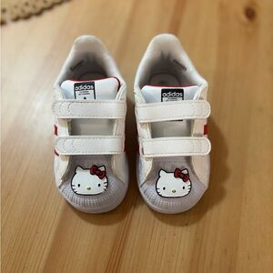 Adidas x Hello Kitty Sanrio SuperStar shoes. Size 6 kids. Discontinued